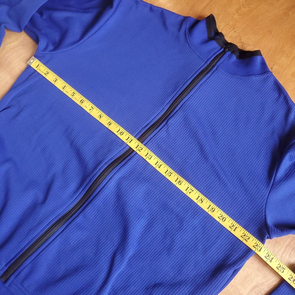 Vintage Bellwether Cycling Jersey XL Blue Full Zip Long Sleeve Polyester - Picture 10 of 11